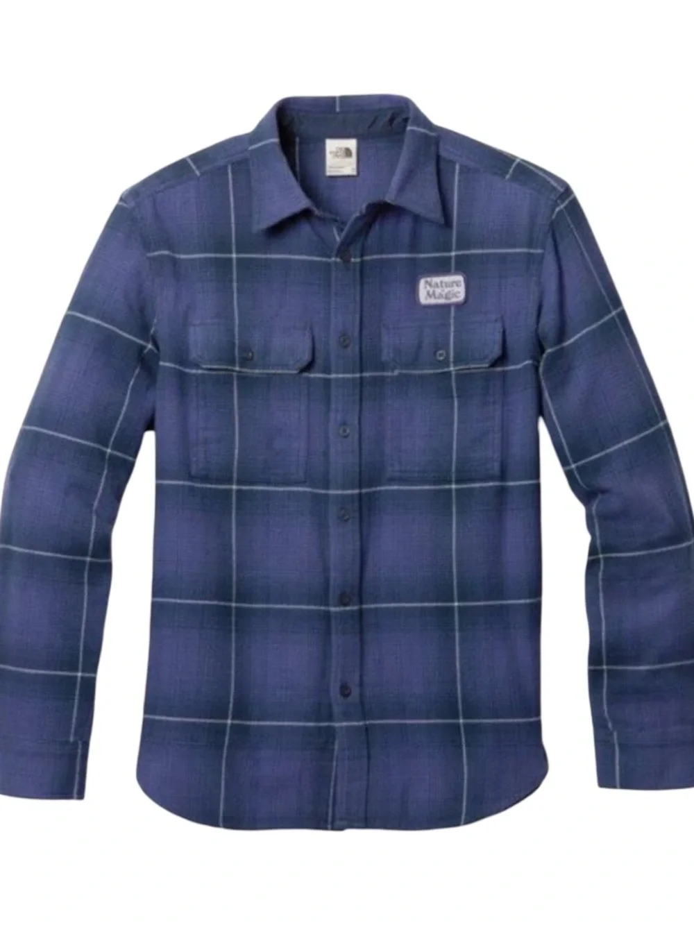 The North Face Men’s Arroyo Flannel Summit Navy Nature is Magic Patch Large